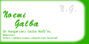 noemi galba business card